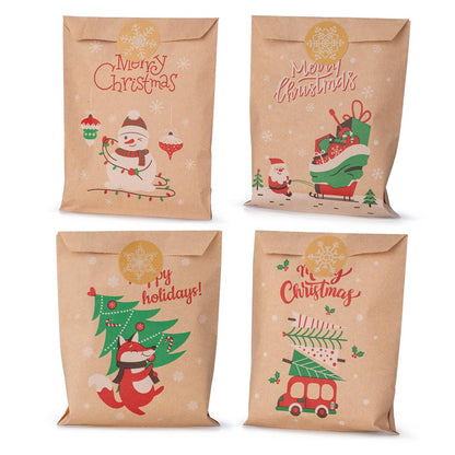 Kalendarz adwentowy, świąteczne torebki prezentowe 24szt