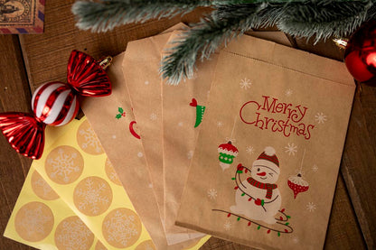 Kalendarz adwentowy, świąteczne torebki prezentowe 24szt