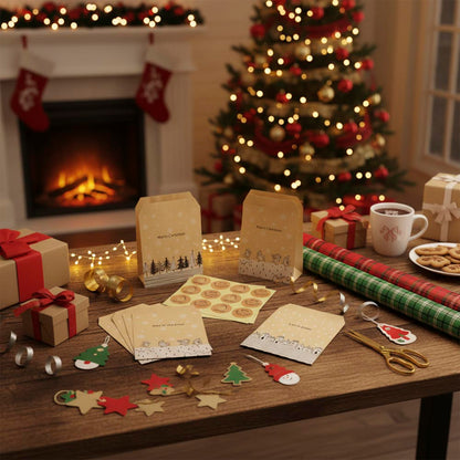 Kalendarz adwentowy, torebki świąteczne prezentowe 24szt