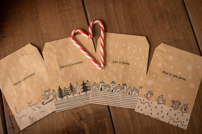 Kalendarz adwentowy, torebki świąteczne prezentowe 24szt