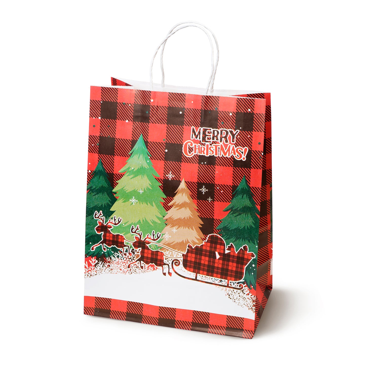 Papierowe torebki świąteczne na prezenty - 210x150x80mm - ZESTAW #11 - MAŁY ROZMIAR
