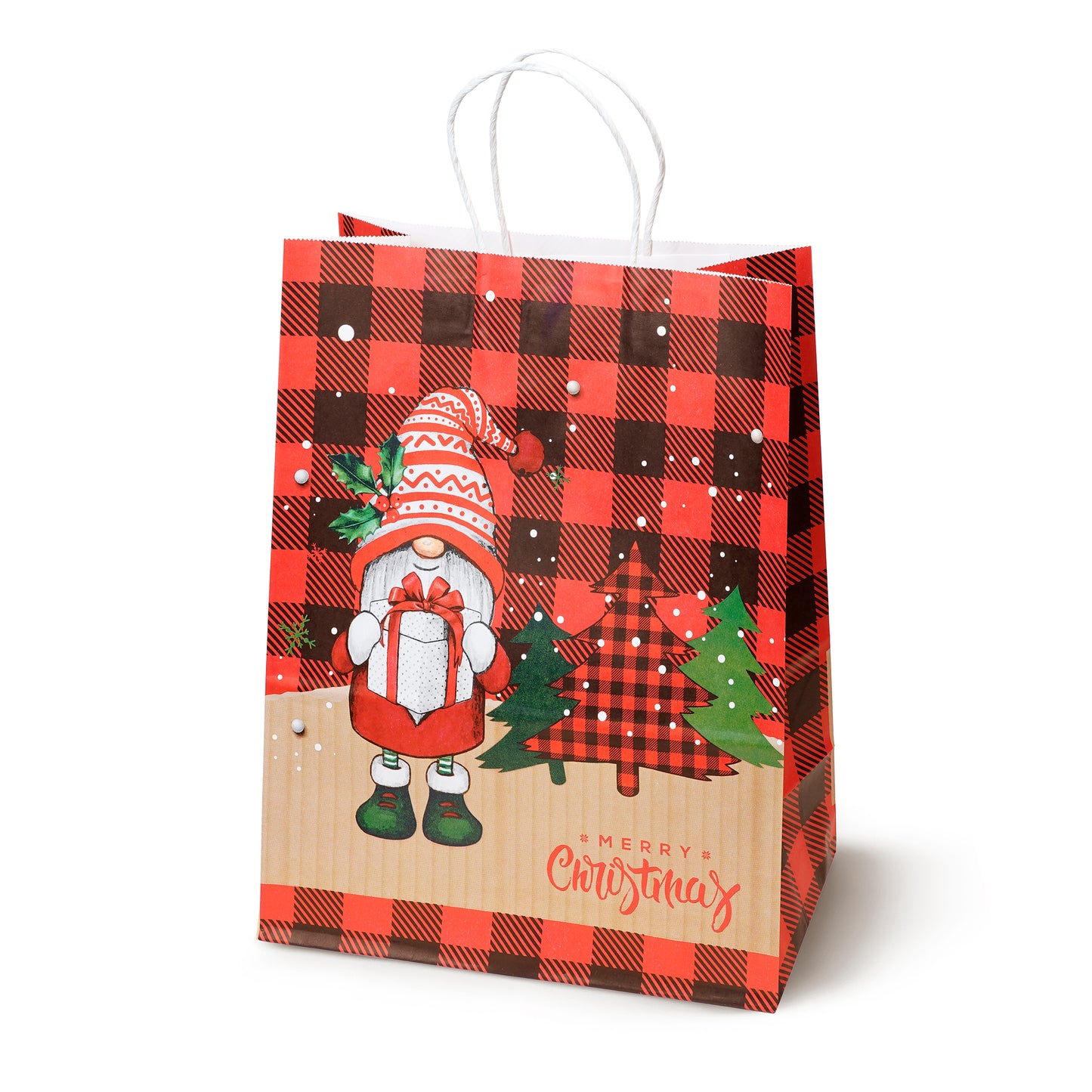 Papierowe torebki świąteczne na prezenty - 330x260x120mm - ZESTAW #11 - DUŻY ROZMIAR