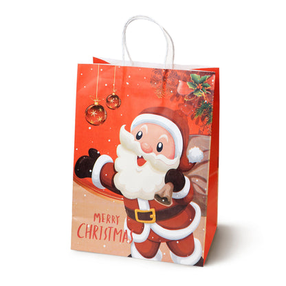 Papierowe torebki świąteczne na prezenty - 330x260x120mm - ZESTAW #6 - DUŻY ROZMIAR