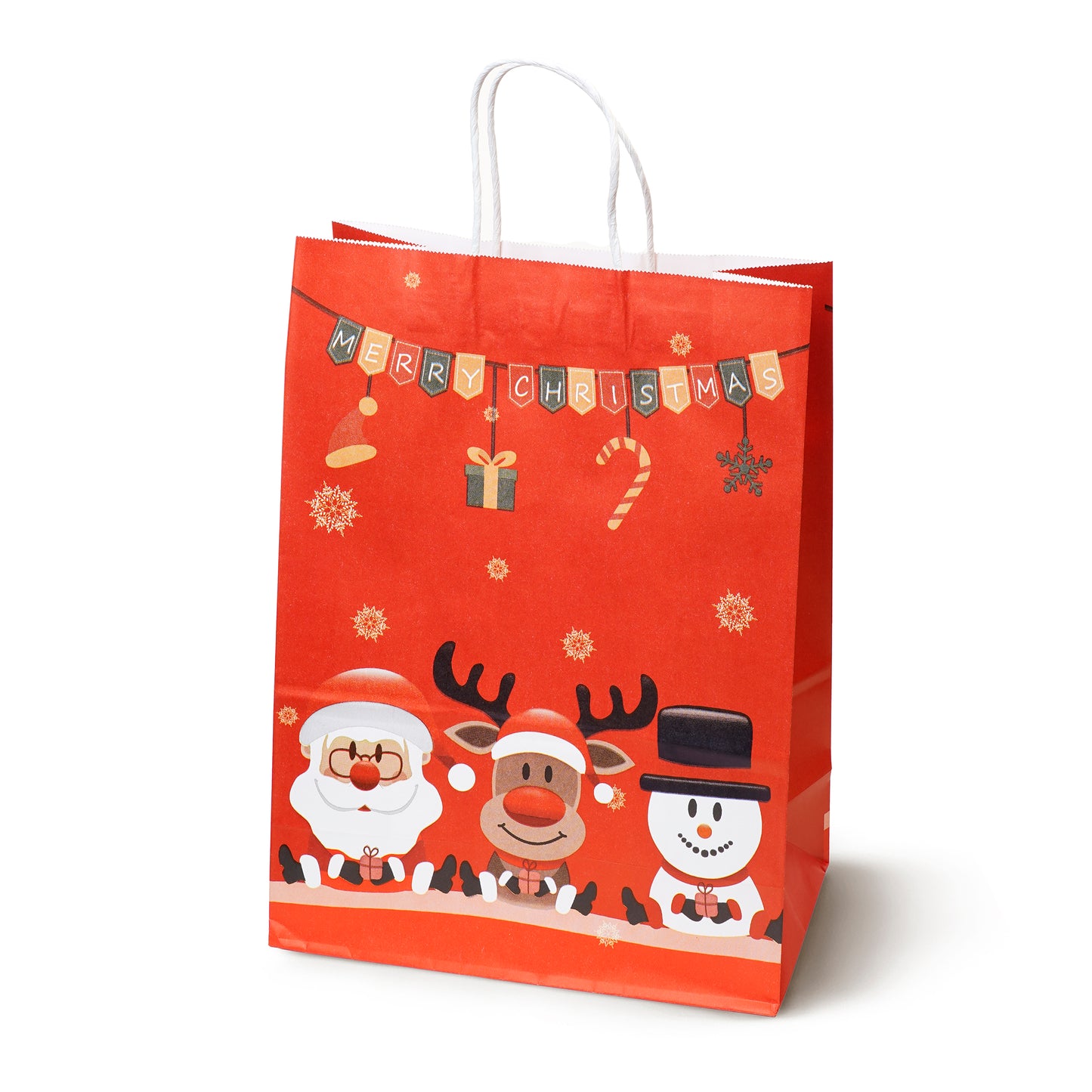 Papierowe torebki świąteczne na prezenty - 210x150x80mm - ZESTAW #6 - MAŁY ROZMIAR
