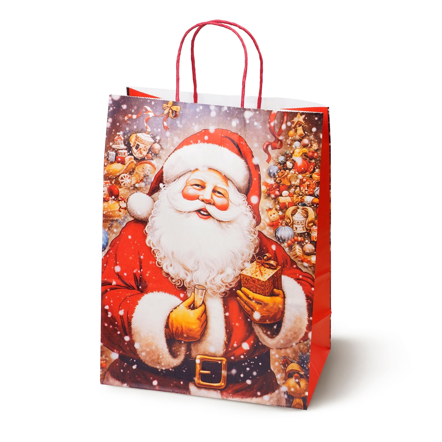 Papierowe torebki świąteczne na prezenty - 330x260x112mm - ZESTAW #16 - DUŻY ROZMIAR