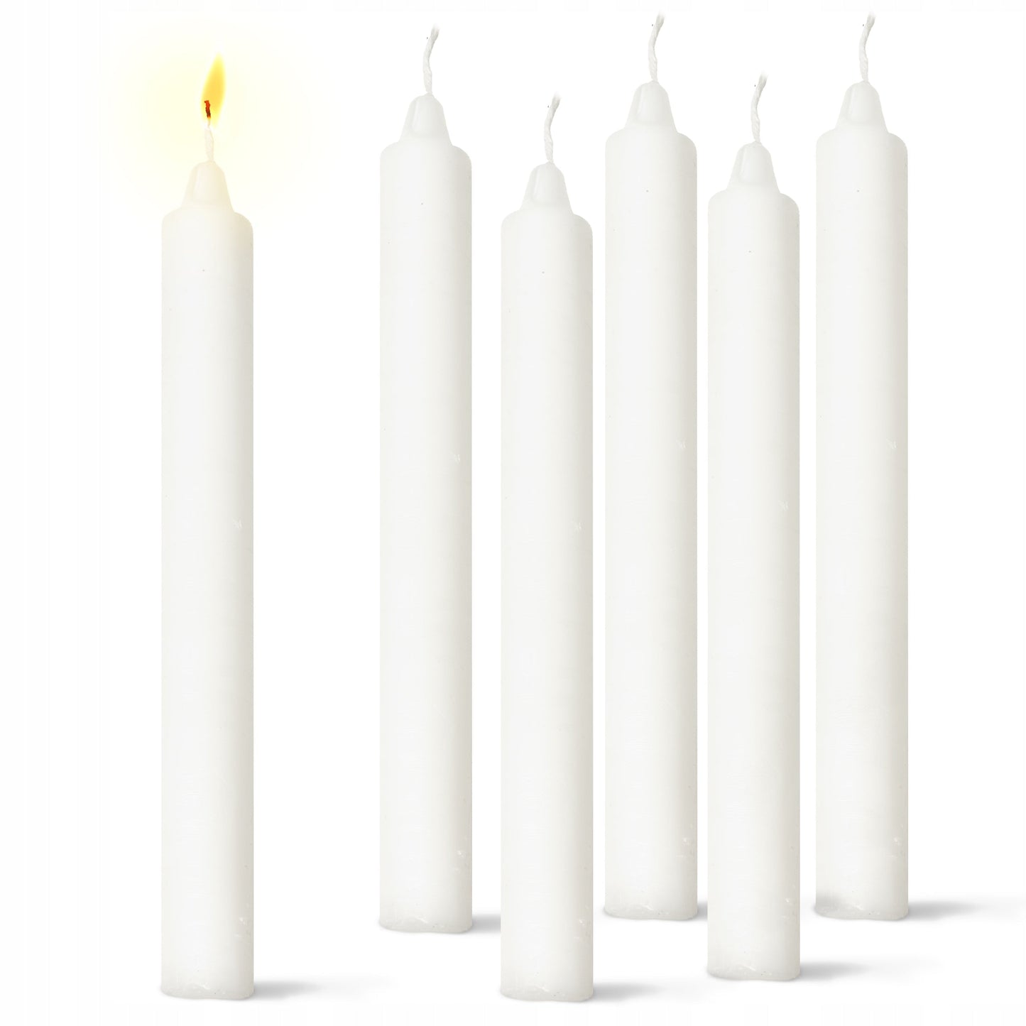 Tradycyjna Świeca Stołowa Biała 30 szt.