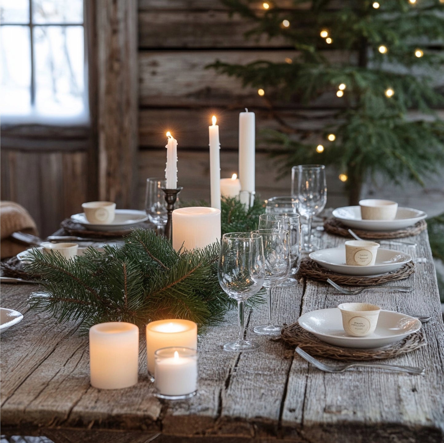 Tradycyjna Świeca Stołowa Biała 30 szt.