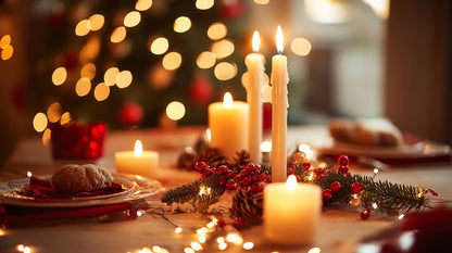 Tradycyjna Świeca Stołowa Biała 30 szt.