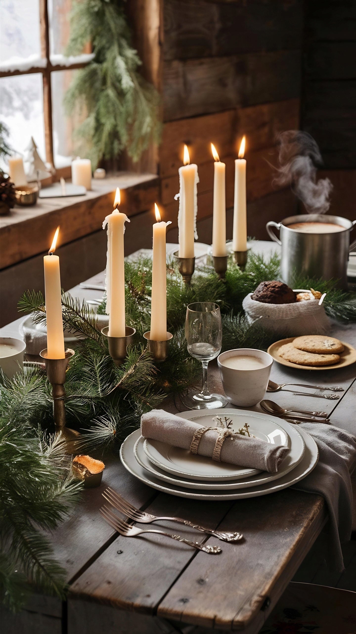 Tradycyjna Świeca Stołowa Biała 30 szt.