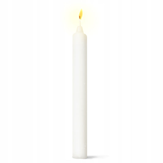Tradycyjna Świeca Stołowa Biała 30 szt.