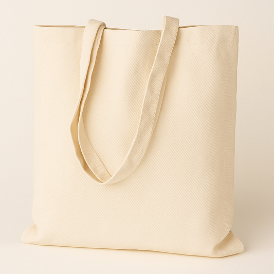 Torba bawełniana ecru 380 x 420 mm SKOŚNY SPLOT