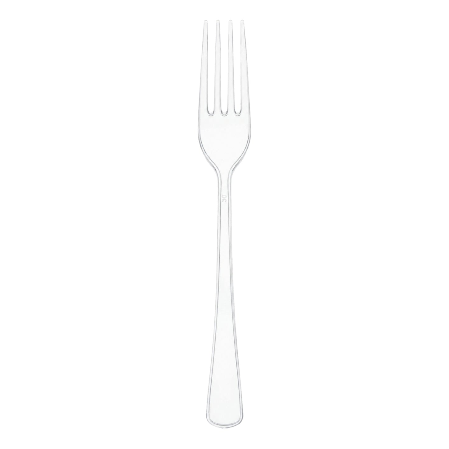 Thick plastic reusable cutlery forks 50 pcs 