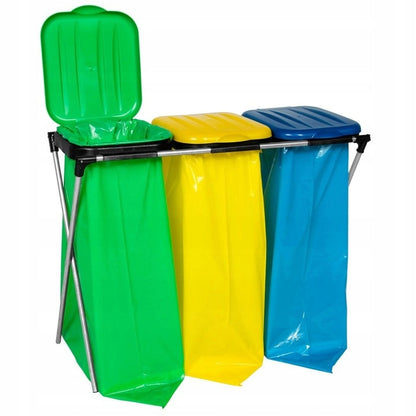 120L worki na szkło - wytrzymałe, zielone, do segregacji