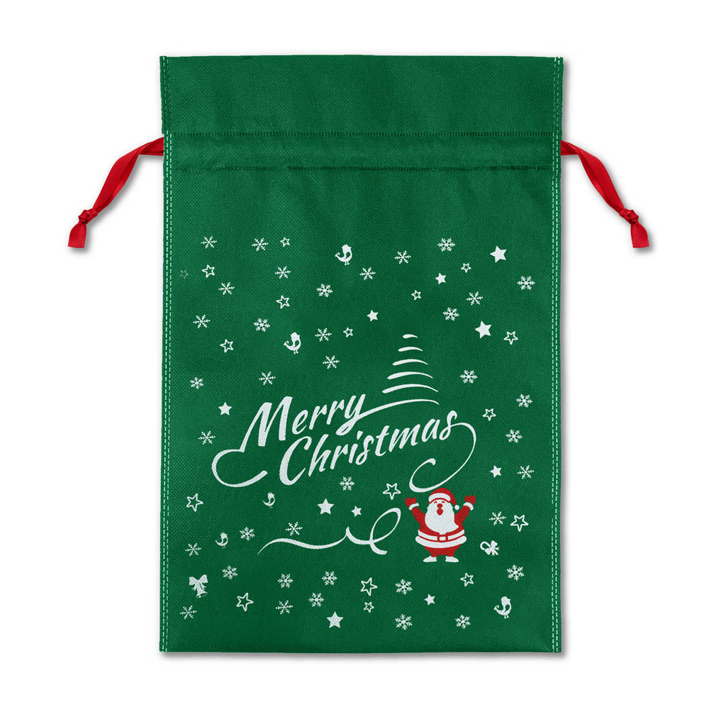 Worki na prezenty - 25x35cm - zielony