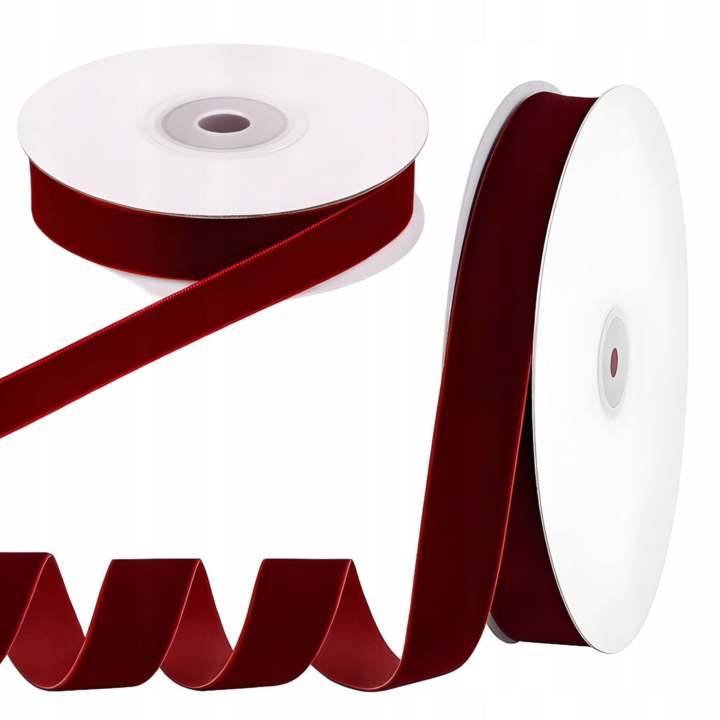 Wstążka satynowa czerwona 10 mm - OZDOBNA TASIEMKA DEKORACYJNA 9 m W ROLCE