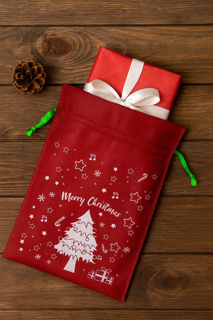 Worek prezentowy na święta Bożego Narodzenia - czerwony