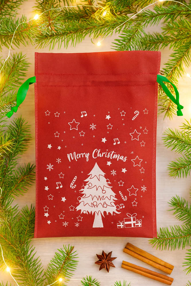 Worek prezentowy na święta Bożego Narodzenia - czerwony