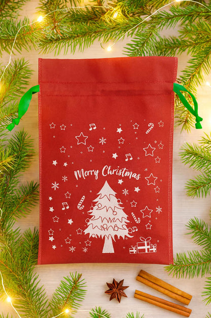 Worek prezentowy na święta Bożego Narodzenia - czerwony