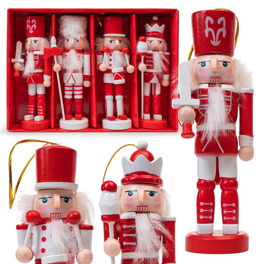 Figurki do zawieszenia - Dziadek do orzechów - ZAWIESZKI NA CHOINKĘ 4szt