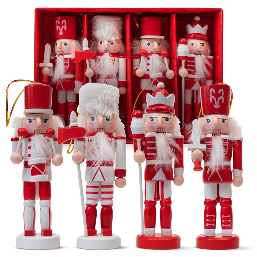 Figurki do zawieszenia - Dziadek do orzechów - ZAWIESZKI NA CHOINKĘ 4szt