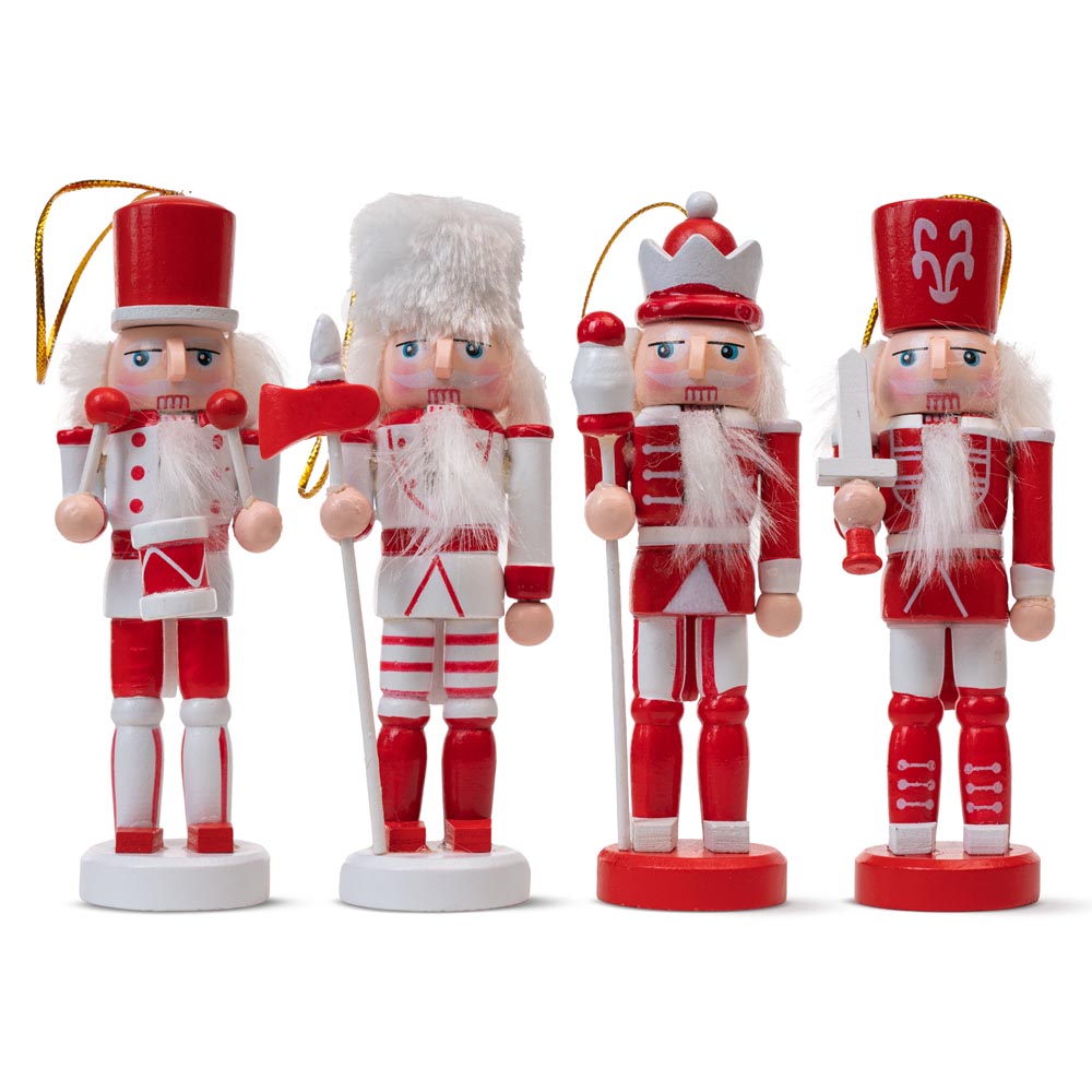 Figurki do zawieszenia - Dziadek do orzechów - ZAWIESZKI NA CHOINKĘ 4szt