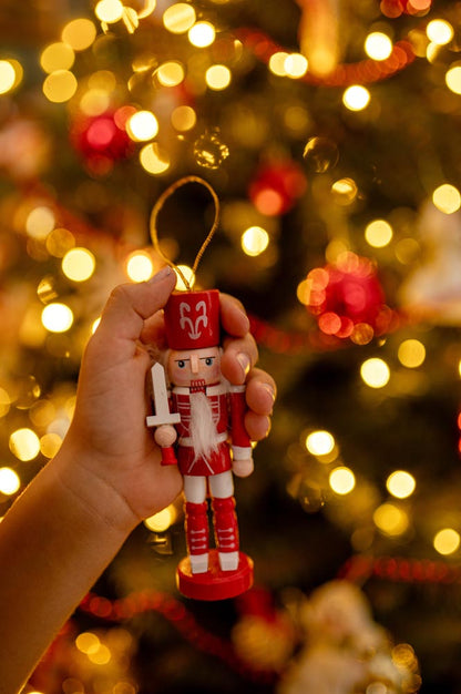 Figurki do zawieszenia - Dziadek do orzechów - ZAWIESZKI NA CHOINKĘ 4szt