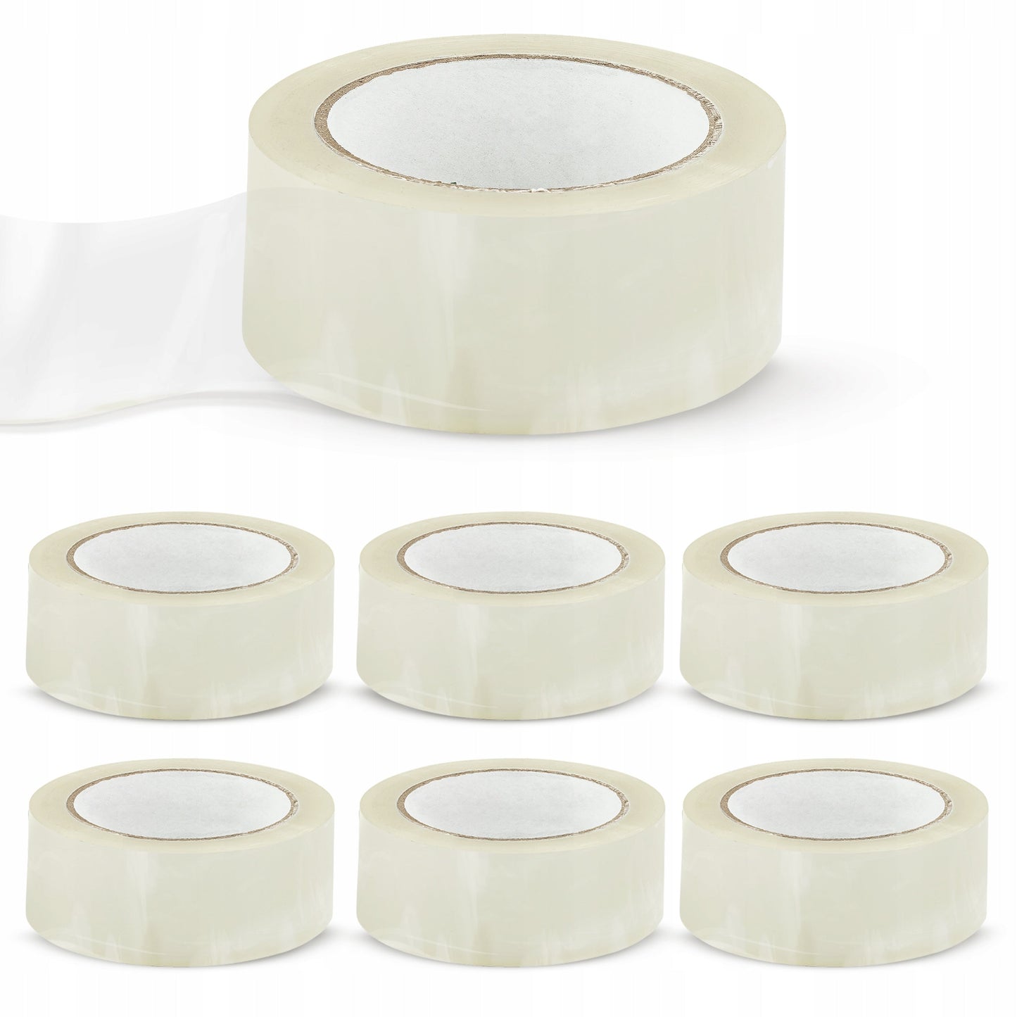 Taśma pakowa 48/100y klejąca bezbarwna 90m 55 mic 6 szt. – uniwersalne zastosowanie