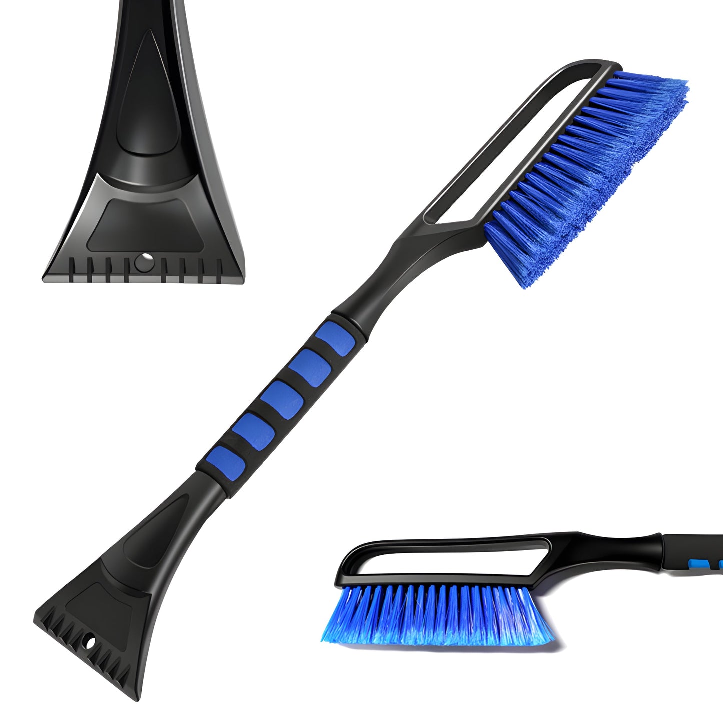 Szczotka do śniegu z auta 2w1 z skrobaczką – szczotko-skrobak do szyb i karoserii