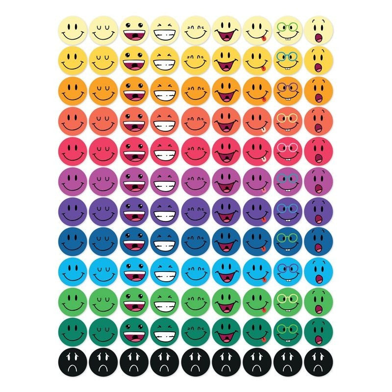 naklejki motywacyjne buźki 108 sztuk - kolorowe naklejki samoprzylepne