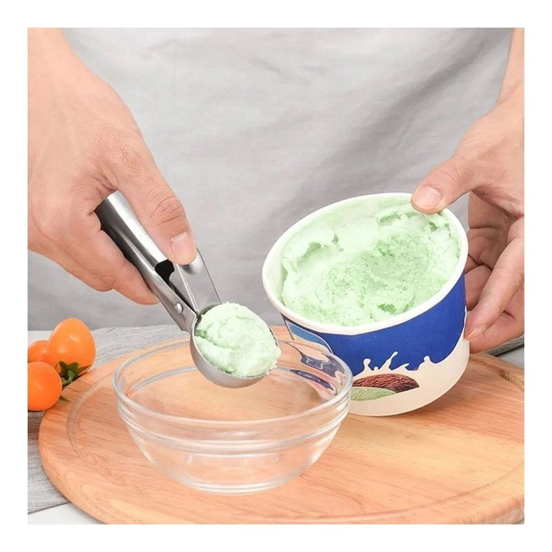 Steel scoop - ice cream, potato and rice spoon - large size