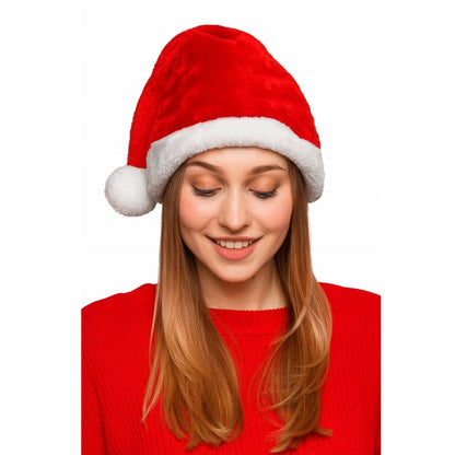 Large Santa Claus Christmas hat with pompom - FOR ADULTS