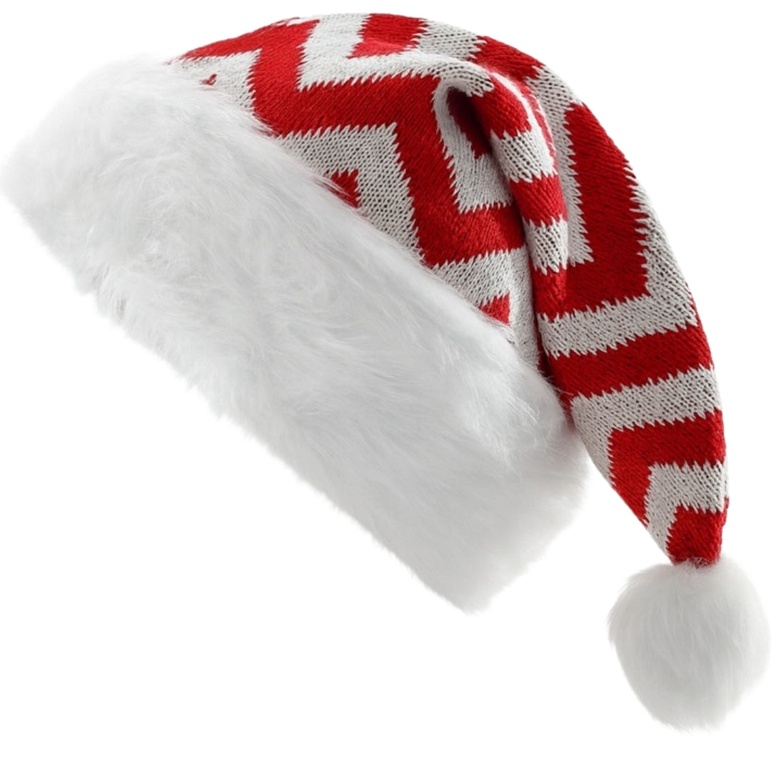 Czapka zimowa z pomponem - BEANIE - CIEPŁA ZIMOWA CZAPKA ŚWIĄTECZNA