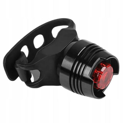 Tylna lampka rowerowa LED West Biking - okrągła z czerwonym światłem - na baterie