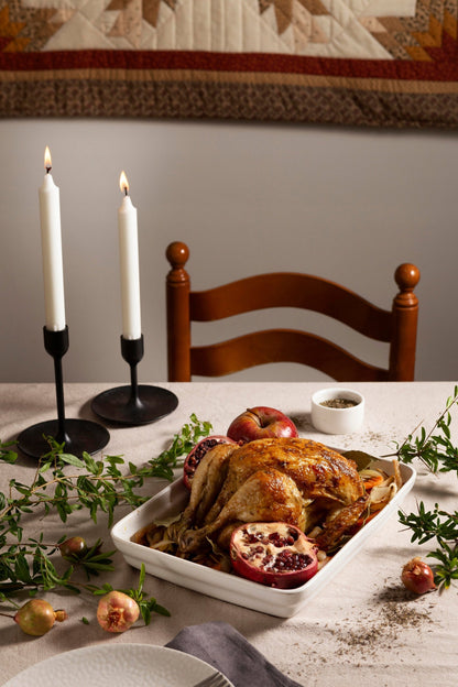 Tradycyjna Świeca Stołowa Biała 30 szt.