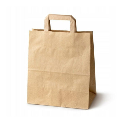 Papierowe torby brązowe 26x14x30cm 50szt