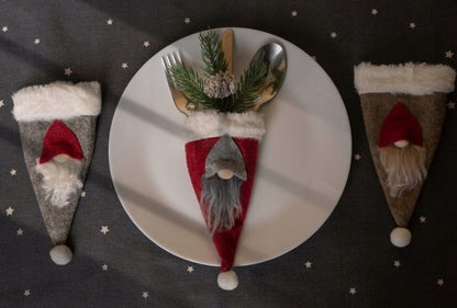 Świąteczne pokrowce na sztućce