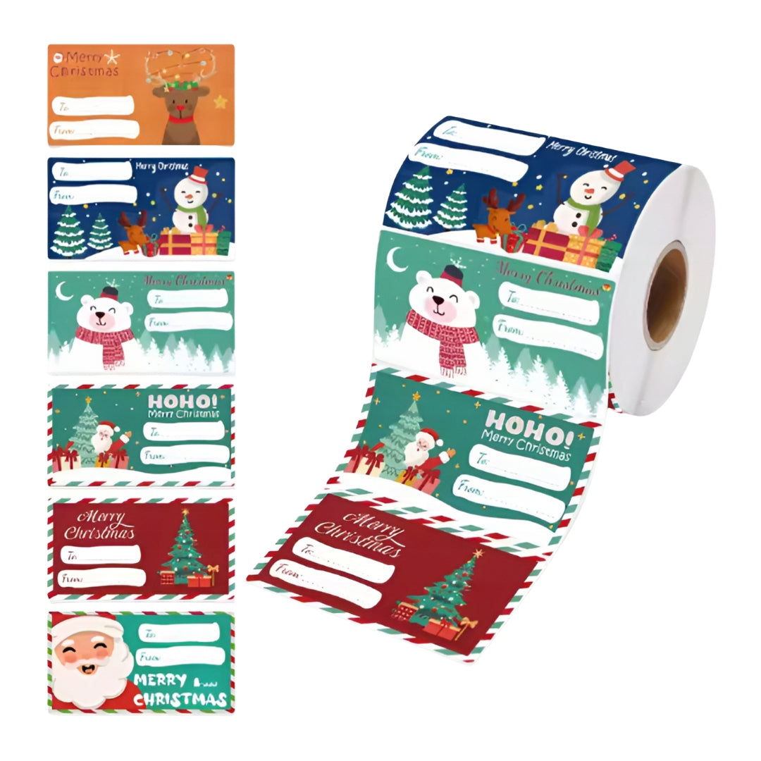 Christmas labels gift stickers