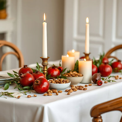 Tradycyjna Świeca Stołowa Biała 30 szt.