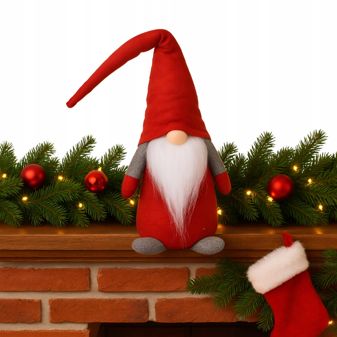 Skrzat, Gnom Świąteczny - czerwony 45cm  - GADŻET, OZDOBA ŚWIĄTECZNA
