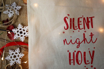 Gruby bawełniany worek na prezenty 25cm x 28cm