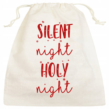 Gruby bawełniany worek na prezenty 25cm x 28cm