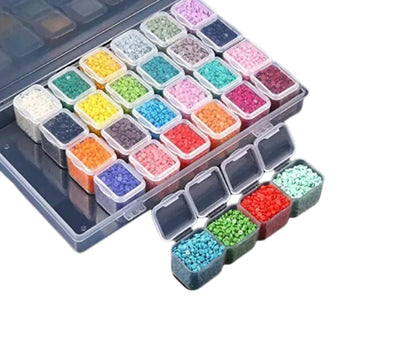 Zestaw akcesoriów do diamond paintingu z organizerem i torbą DUŻY ZESTAW