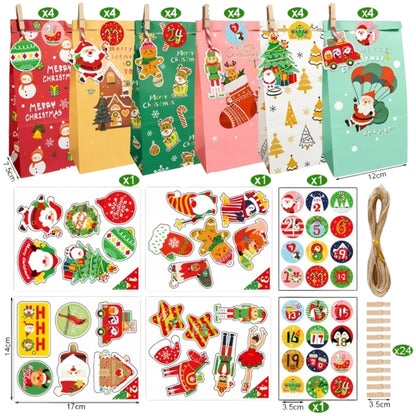 Christmas Advent Calendar, Gift Bags 