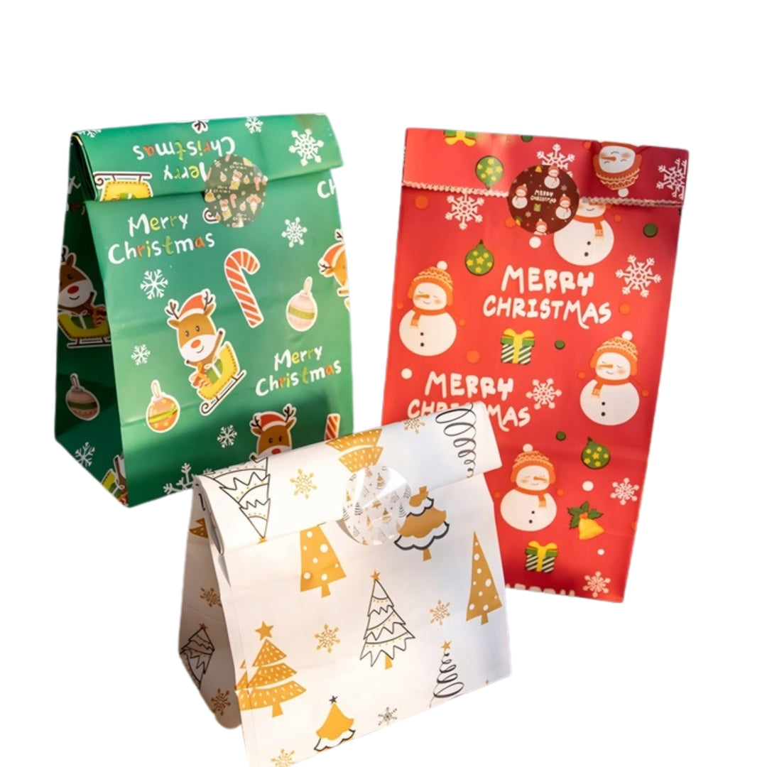 Bożonarodzeniowy kalendarz adwentowy, torebki prezentowe