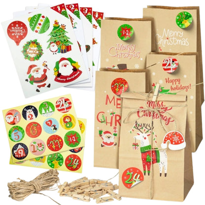 Christmas Advent Calendar, Gift Bags