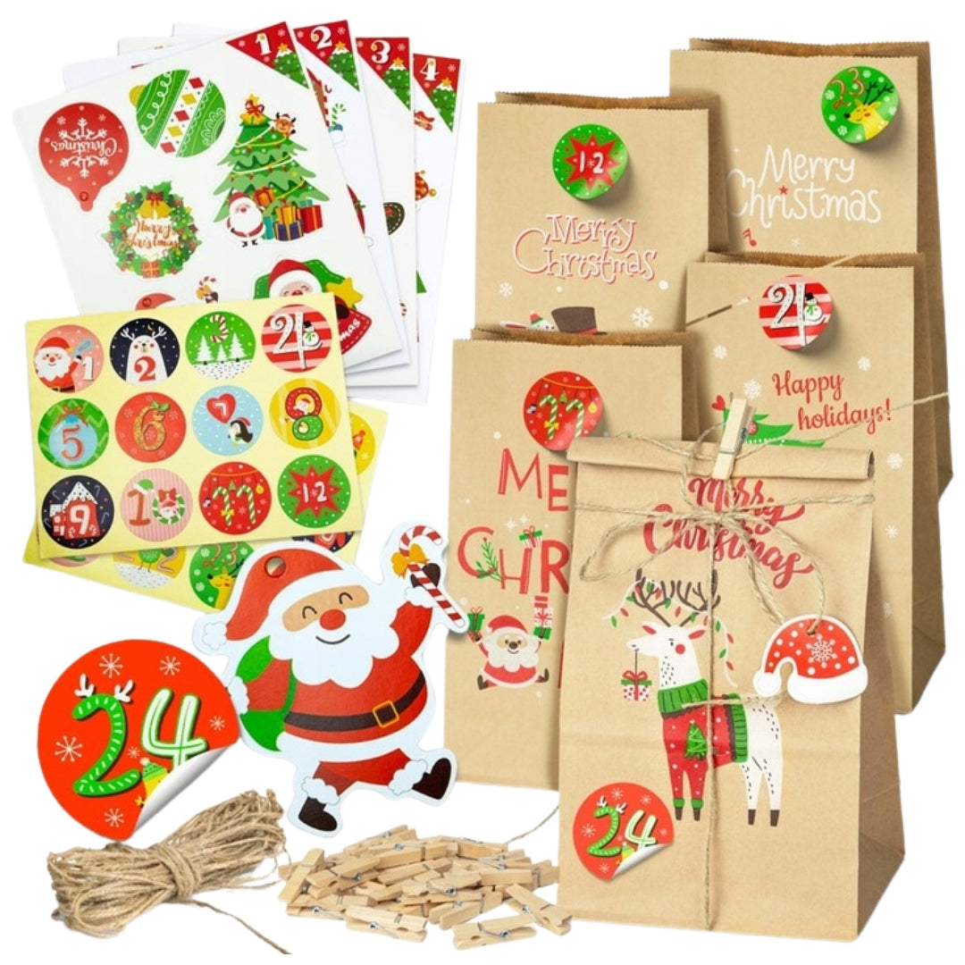 Christmas Advent Calendar, Gift Bags