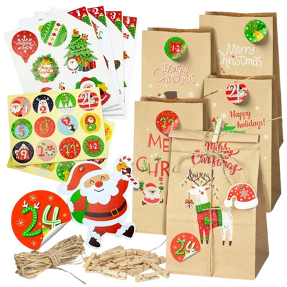 Christmas Advent Calendar, Gift Bags