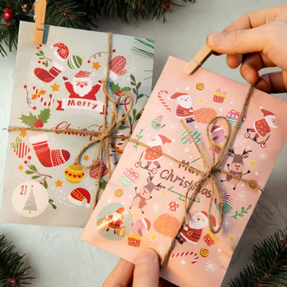 Świąteczny kalendarz adwentowy, torebki prezentowe