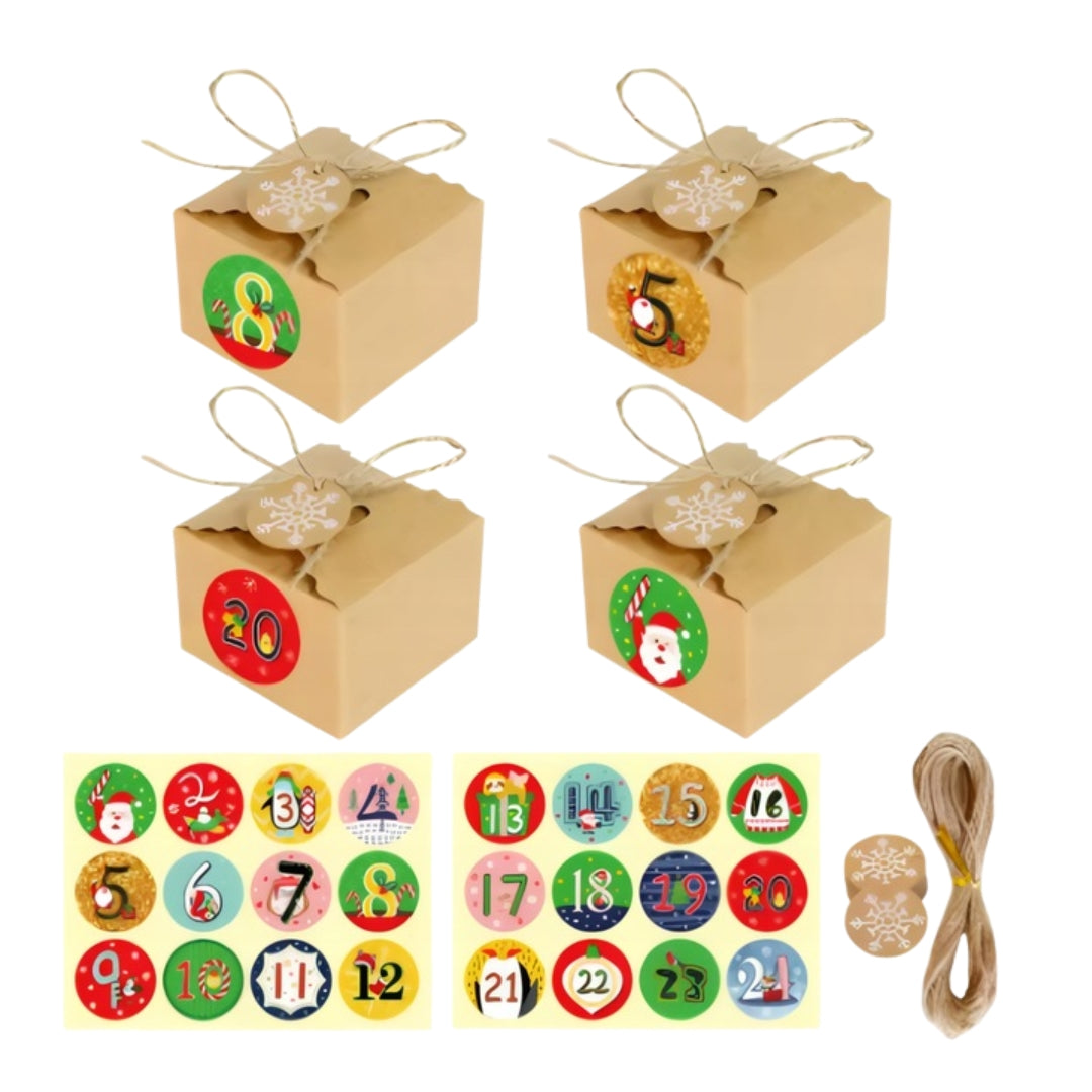 Kalendarz adwentowy do zawieszenia na choince