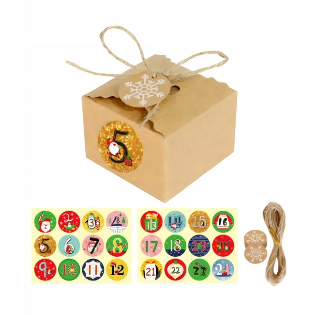 Kalendarz adwentowy do zawieszenia na choince